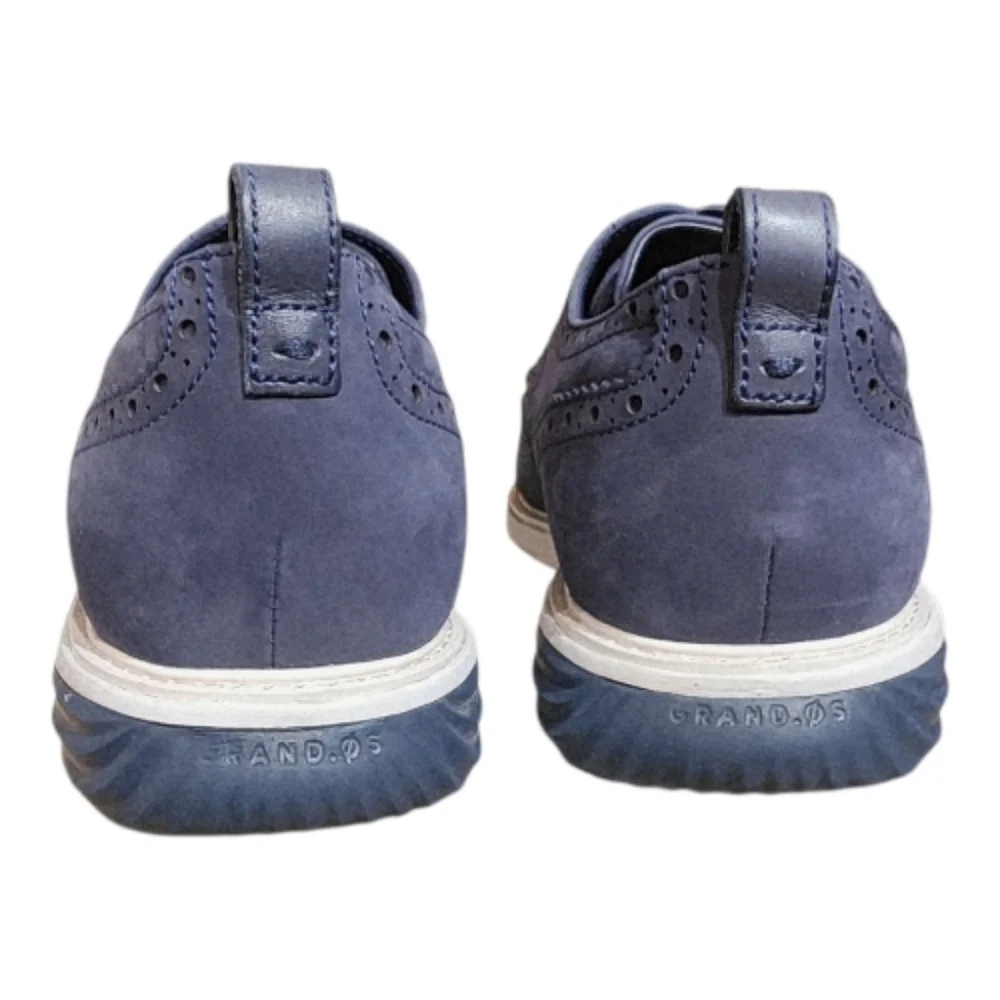 Cole Haan GrandevOlution Wingtip Navy Suede Oxford Shoes Size 10.5M